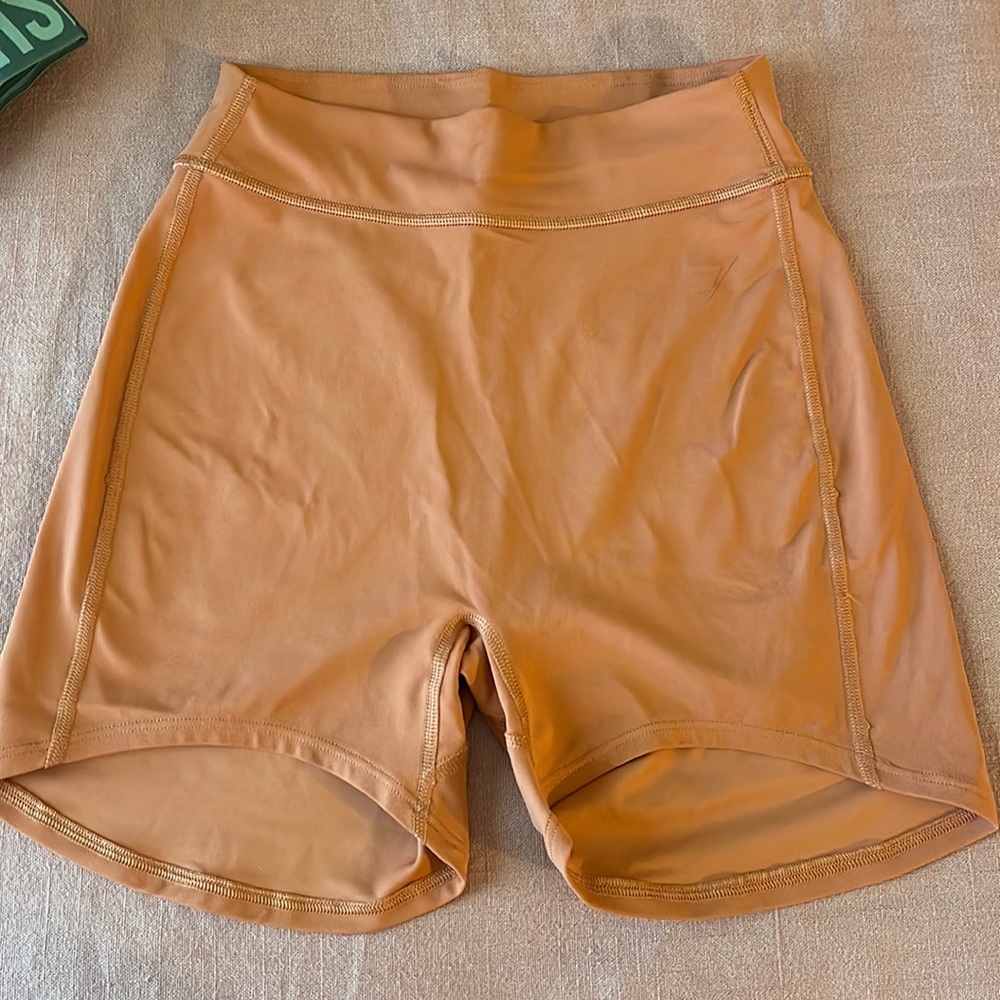 KkFit Collab with Gymshark burnt Orange shorts